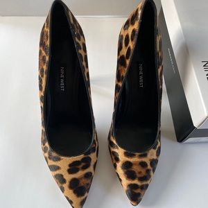 Nine West Women’s leopard pony hair heels